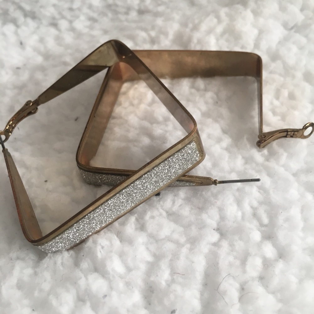 Gold and silver sparkles earring ✨ Bebe earrings